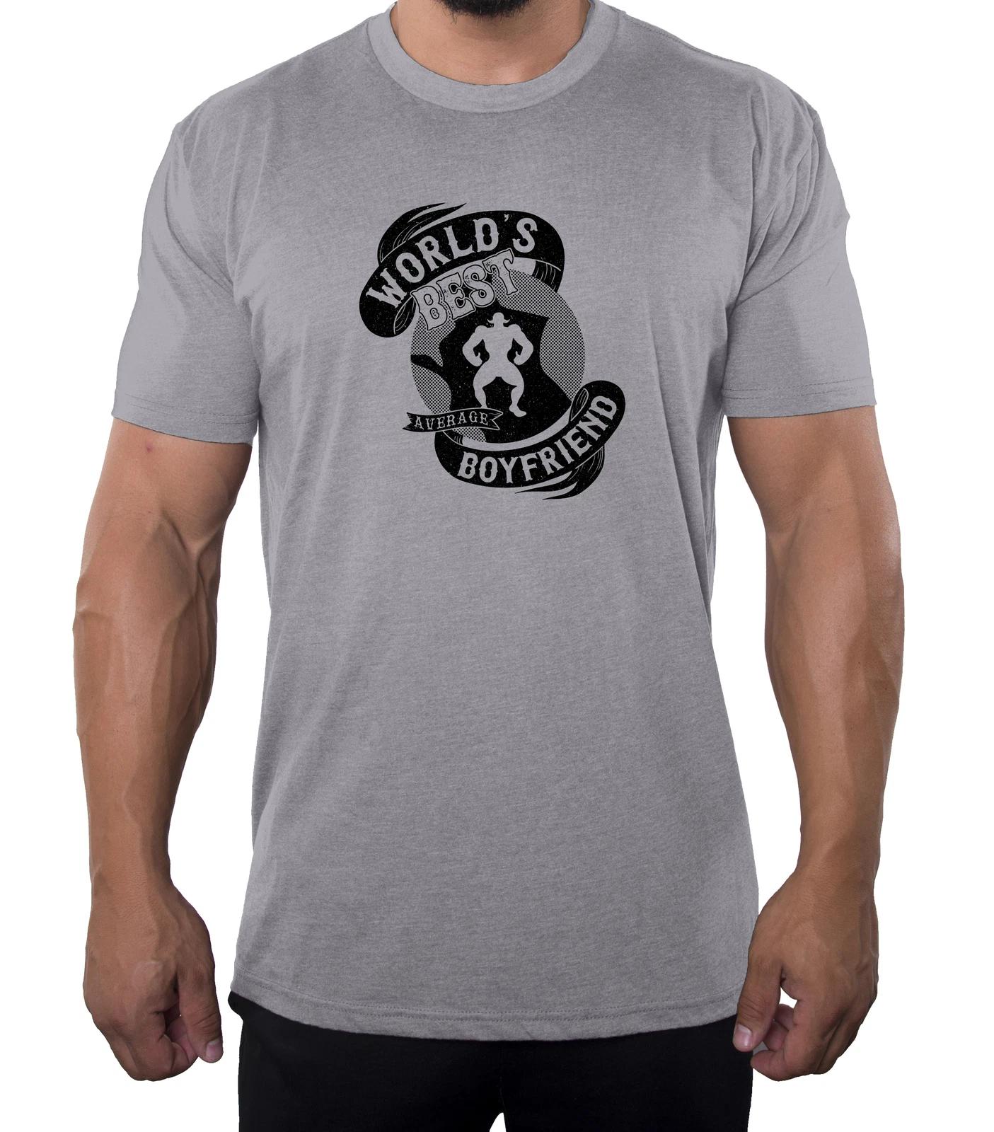 

Funny World s Best (Average) Boyfriend, Men s Graphic T-Shirts, Valentine Tees! M