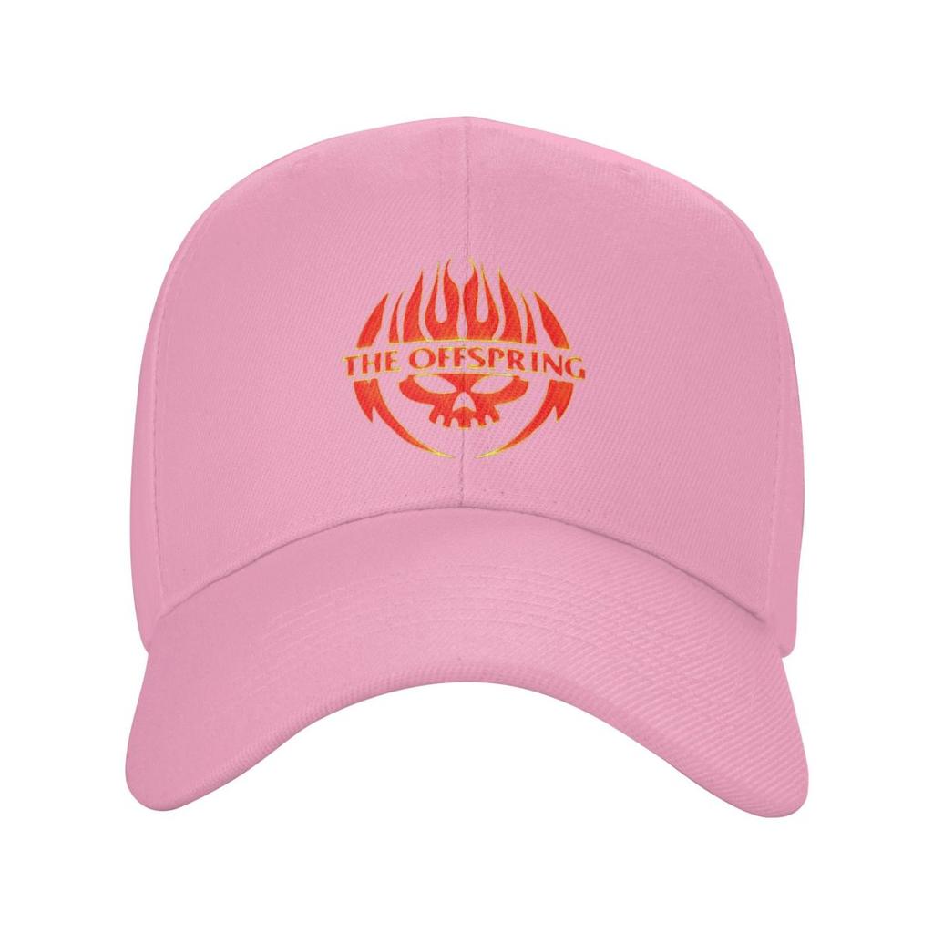 The Offspring Flaming Skull On Circle Logo Baseball Caps Fashion Men Women Hats Casual Cap Streetwear Baseball Hat Casquette
