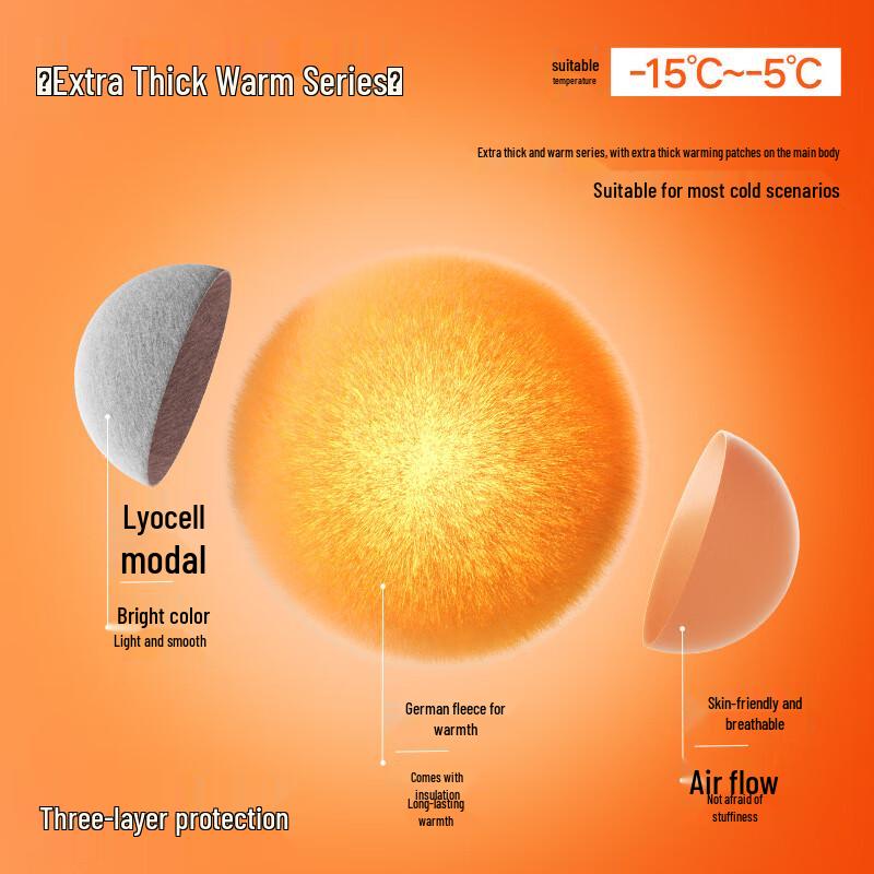 HLA Little Fire Max8 Women's 350g German Velvet Thermal Set