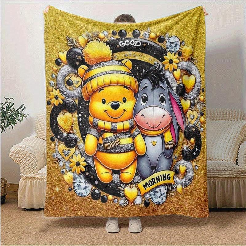 1pc Cute Stitch Printing Blanket - Soft, All-Season Throw for Living Room, Bedroom,Personalized Gift with Adorable Cartoon Design