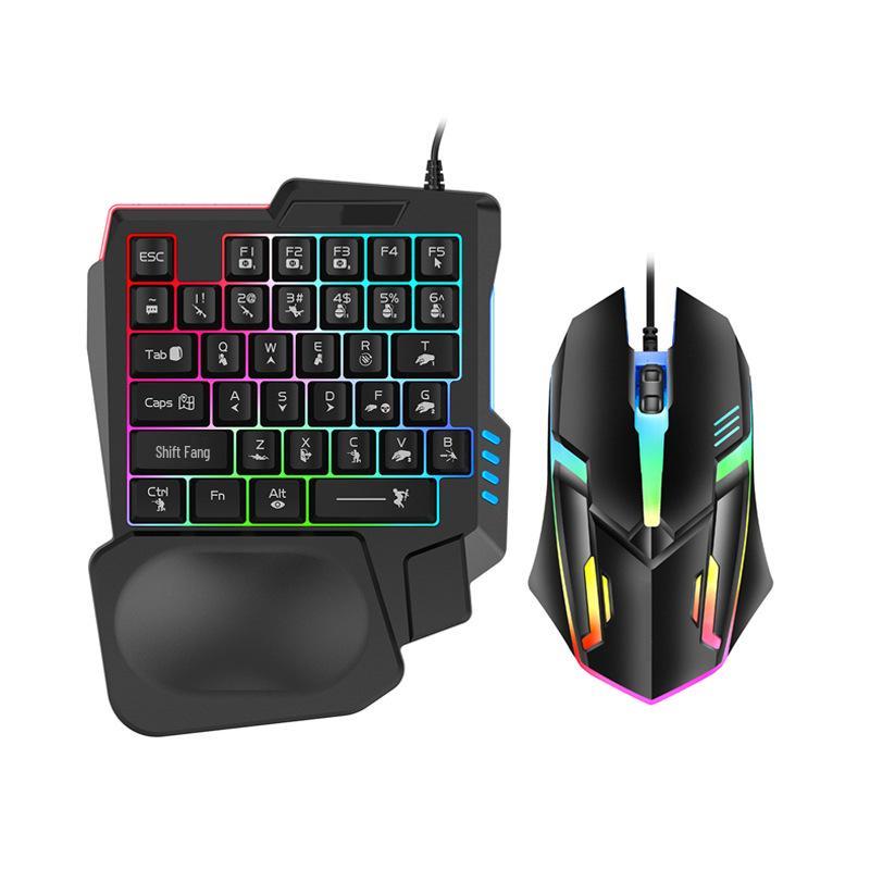 K13 One-Handed Gaming Keyboard: Universal Mobile & PC Game Accessory