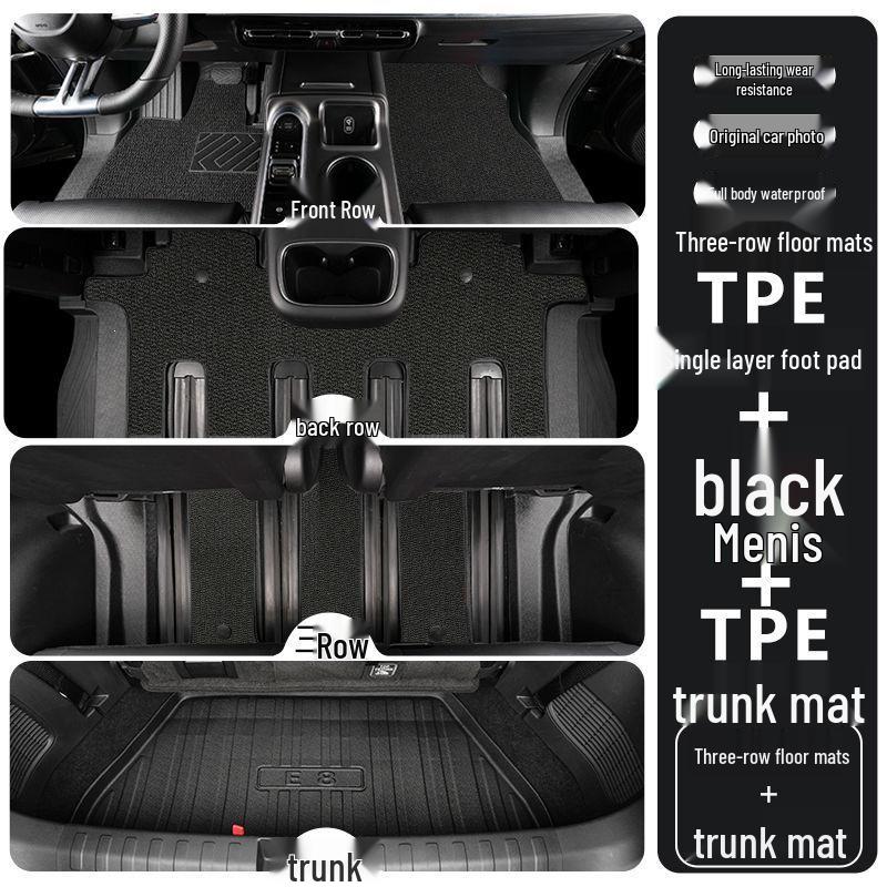 Lynk & Co 900 TPE Floor Mats 2025: Full Coverage Decorative Interior Car Accessories