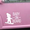 16x12cm BABY ON BOARD Snowboard Waterproof Car Styling Window Sticker Decal