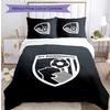 Set Lenzuola Stampato Calcio Bournemouth 3 Pezzi, Comodo Set Copripiumino per Camera da Letto Amico della Pelle