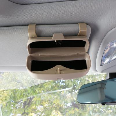 Étui à lunettes de voiture avec clip Boîte de rangement pour lunettes de soleil Matériau ABS Accessoires d'intérieur de voiture Porte-lunettes Porte-lunettes de soleil pour voiture