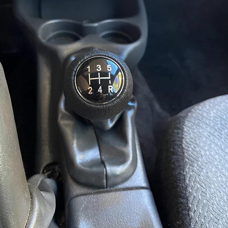 5/6 Speed Universal PU Leather Gear Shift Knob Manual Car Gear Stick Head Shift Replacement Knob Modified Shift Head