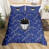 Lacrose Soft durable Quality Duvet Cover Ful Quen Lacrose Field Winter Bal Sports Games Beding Set Modern Athletic Competion Warm Comforter Cover