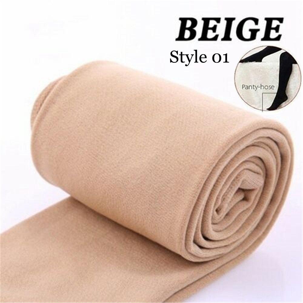 Fashion Fluff Lined Winter Thermal Thick Pantyhos Stretch Pants Warm Tights Slim Leggings