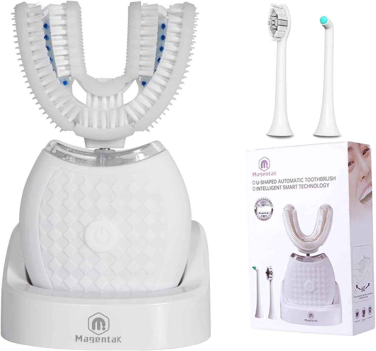 OEM ODM Nylon Toothbrush U-Shaped Automatic Electric Toothbrush Custom Label Factory чёрный