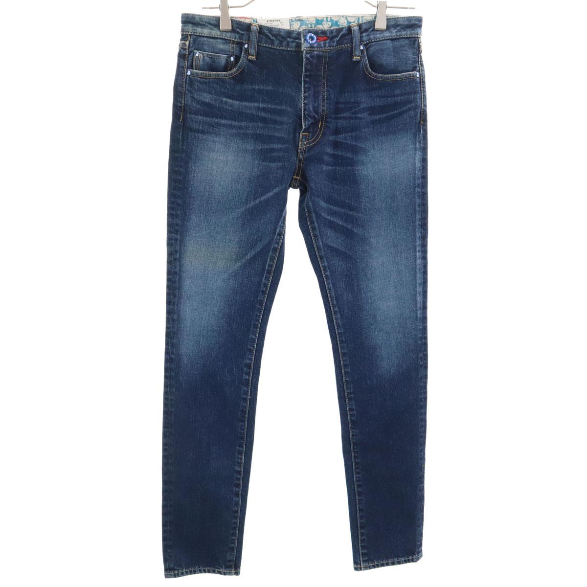 

CUNE Неиспользованные Сделано в Японии Двухрядные джинсовые брюки с кроликами Джинсы с биркой стрейч Женские Б/У