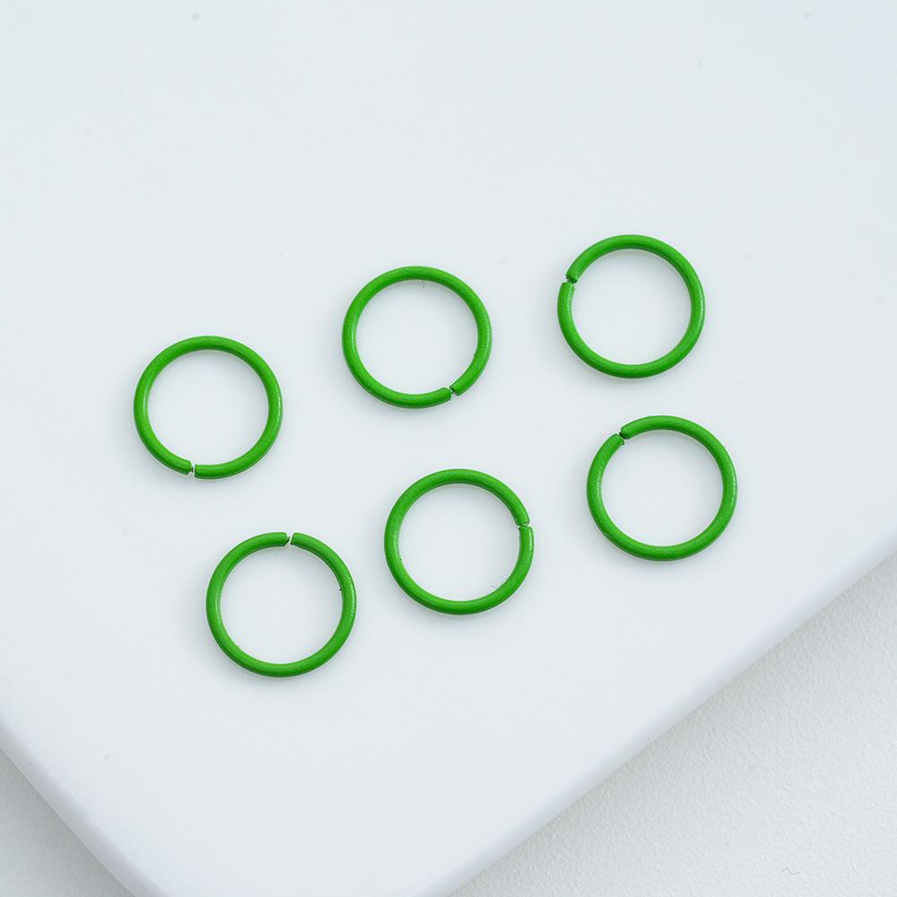 

Цветные запеченные эмалированные железные соединительные кольца - 8/10/12 мм, одинарные, для брелока и браслета, DIY аксессуары 8mm (100 pieces)
