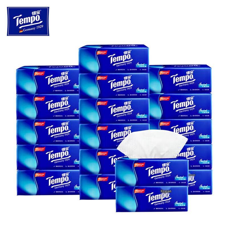 Tempo Unscented 4-Ply Facial Tissues