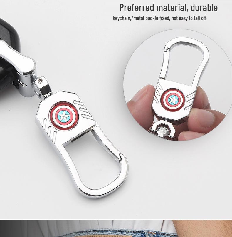 BAIC-Marvel Car Key Cover: Stylish & Personalized Remote Shell with Buckle