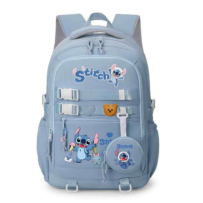 Male And Female Cartoon Student Spine Backpack High School Student Schoolbag