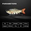 1Pcs 10cm/17g 6 Sections Multi Jointed Minnow Fishing Lures Swimbait Pike Lure Floating Artificial Hard Bait