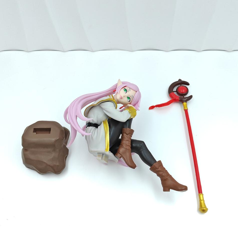 13CM Anime Frieren Beyond Journey End Figure Desktop Decorate Action Noodle Stopper Collectible Model Toy s Poseable Articulated Scale Detailed