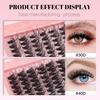 216 Clusters Single Cluster D Curve False Eyelashes Daily Activities 8-16Mmdiy Segmented Grafting Dense Hair