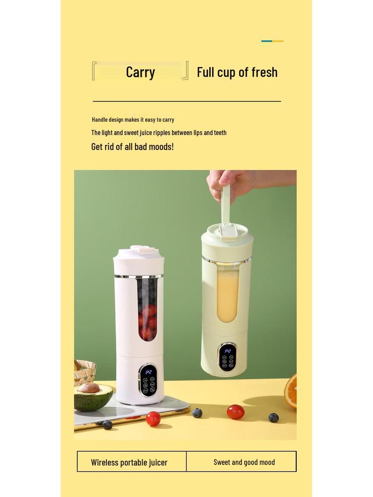 Portable Rechargeable Multifunction Juicer Cup for Students/Home