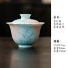 Underglaze hand-painted orchid ceramic kung fu tea set cover bowl teapot master cup tea cup tea cup pot bearing coffee cup