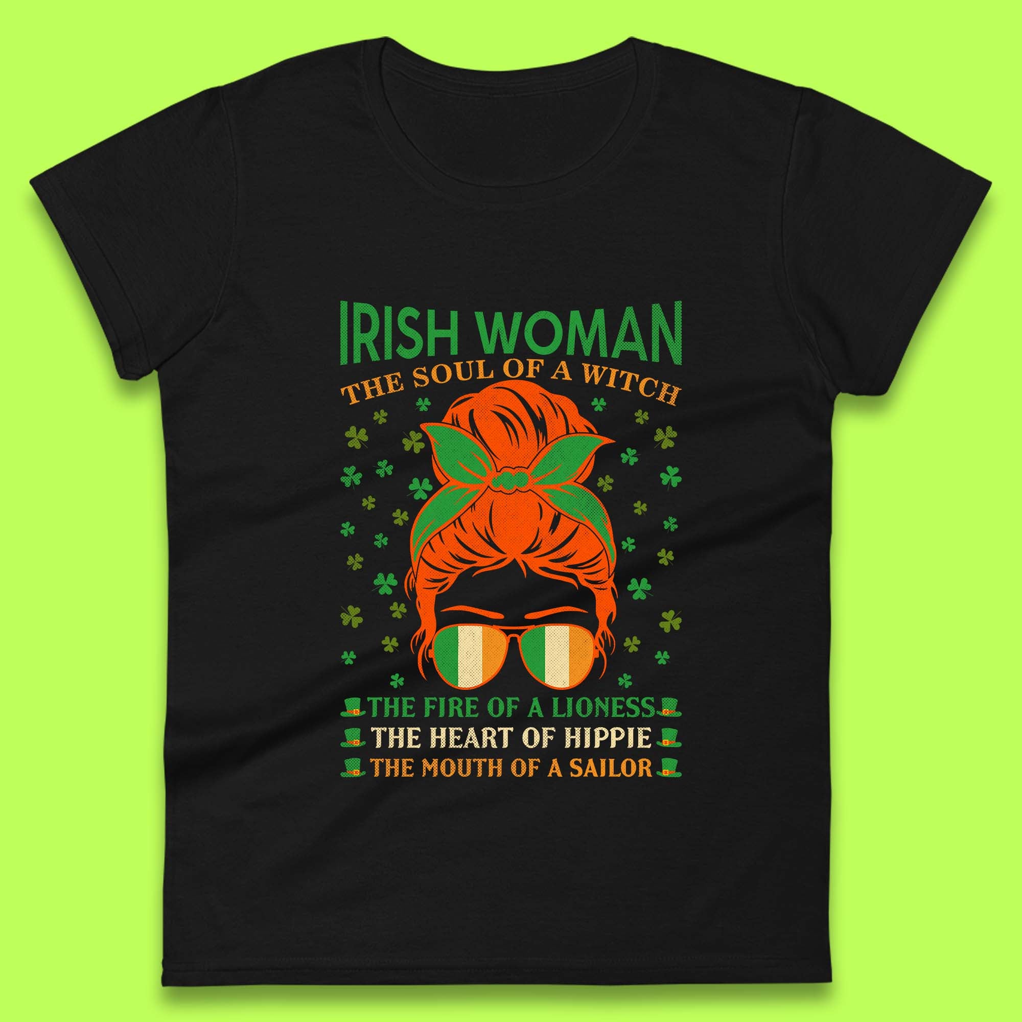 

Irish Women The Soul Of A Witch Womens T-Shirt Mens Tops Tees Unisex 3XL