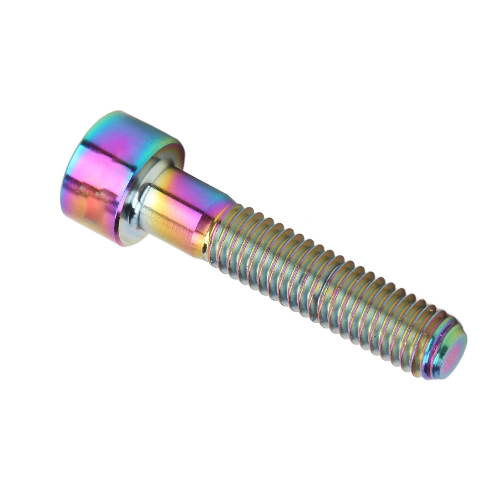 

RISK Болт крепления верхней крышки выноса рулевой колонки M6x30мм с головкой колонны Болт винт выноса велосипеда Титановый сплав для