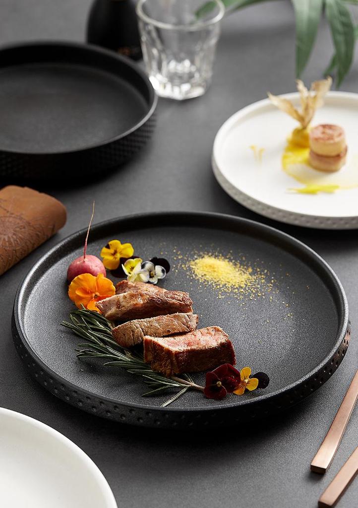 Prato de Cerâmica Japonês de Alta Qualidade para Sopa e Salada para Restaurantes e Hotéis