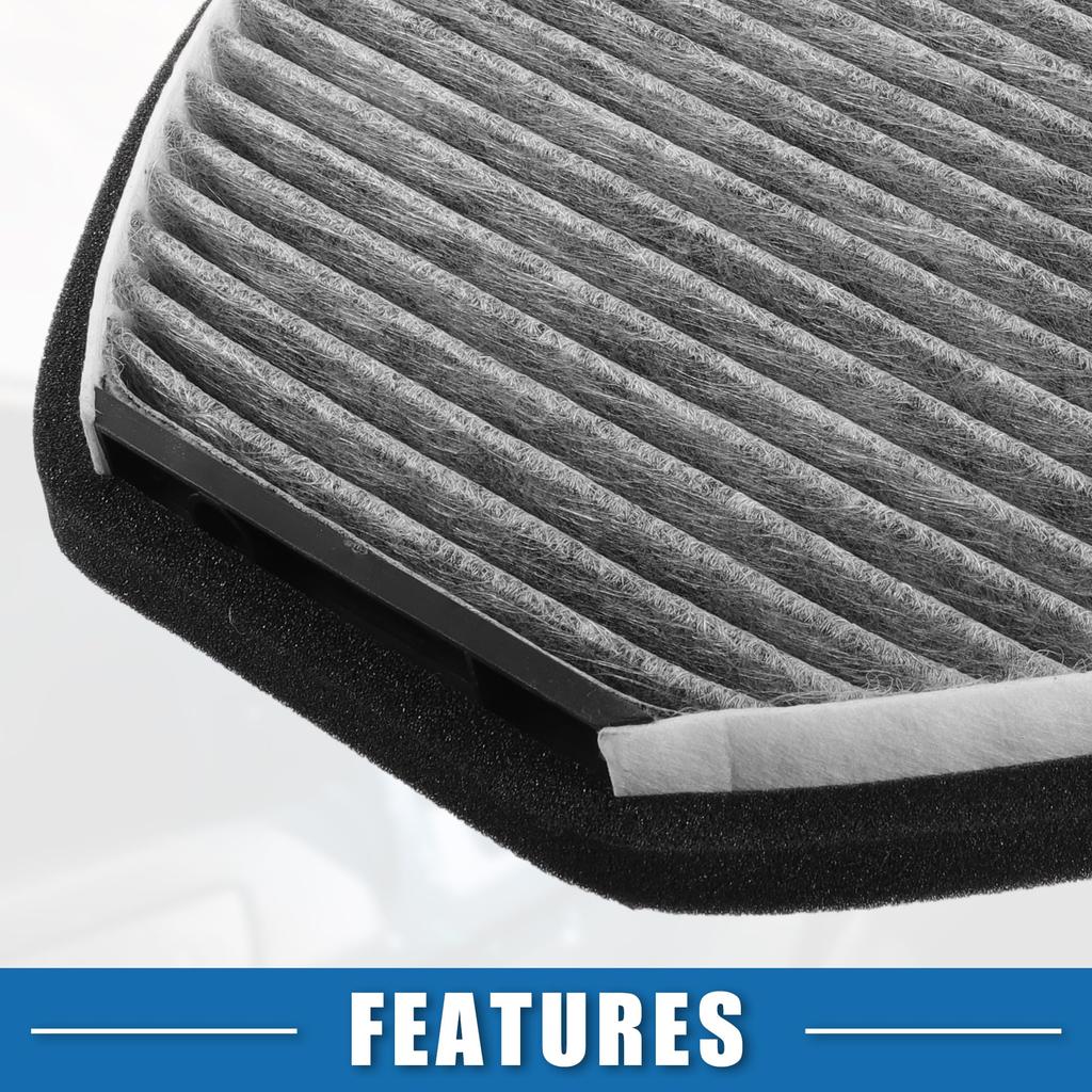 ABSOPRO Cabin Air Part X X for Mercedes and Benz AMG GT Polyurethane Gray Filter, Number 2128300318, 10.91" 10.04" 3.03", (2017-2021),