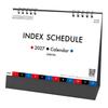 King Corporation 2027 Desktop Calendar with Index Tabs, Monthly Schedule Planner, 155x180mm KC10030, Made In Japan