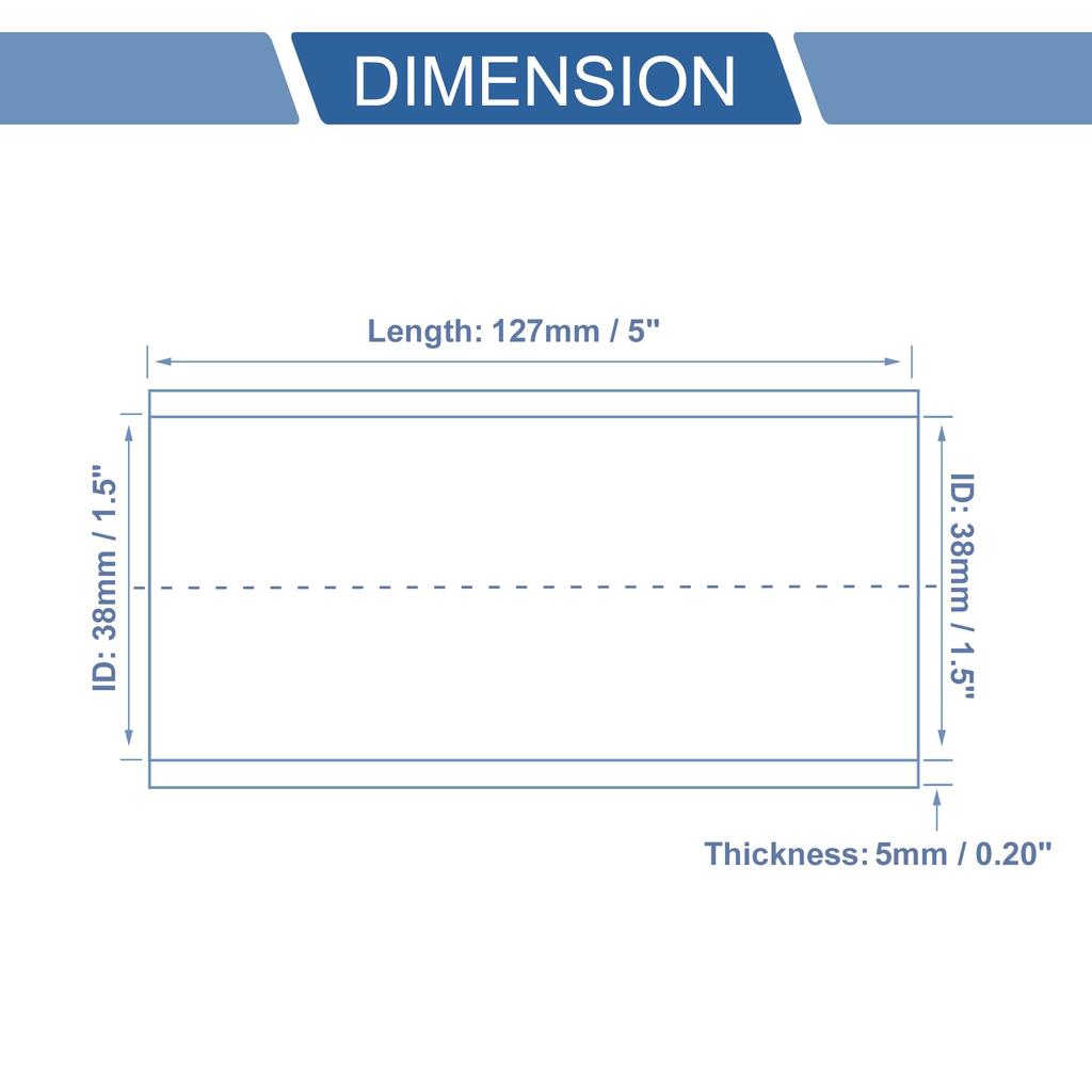 X AUTOHAUX Inner Diameter 1.5 inches (38 mm), Length 5.0 inches (127 mm), 0