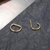 G23 Titanium Piercing D Shape Segment Ring Clicker Ear Cartilage Tragus Helix Lip Nose Hoop Half Ring Jewelry 16G 8/10/12/14mm