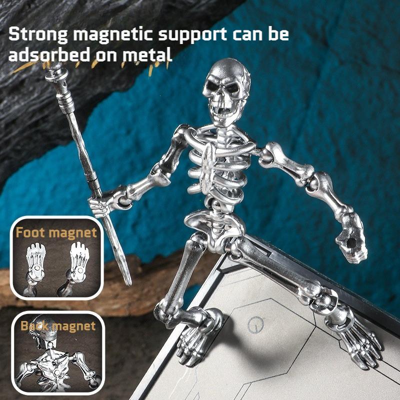 Magnetick Trojrozměrn Hračka Na Sestavení Modelu Lebky Vícečlnkov Dekorace Z Lebky A Kostí Akční Figurky Anime Hra