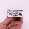 "Neurodivergent and Queer" Colorful Badge Brooch Clothing Needle Buckle Accessories