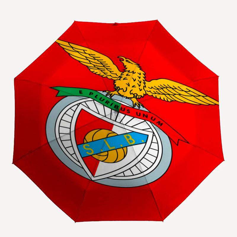 1pc B-Benfica Umbrella, Sun Protection, And UV Shielding. It Has Eight Sturdy Ribs for Outdoor Use And Perfect As a Holiday Gift