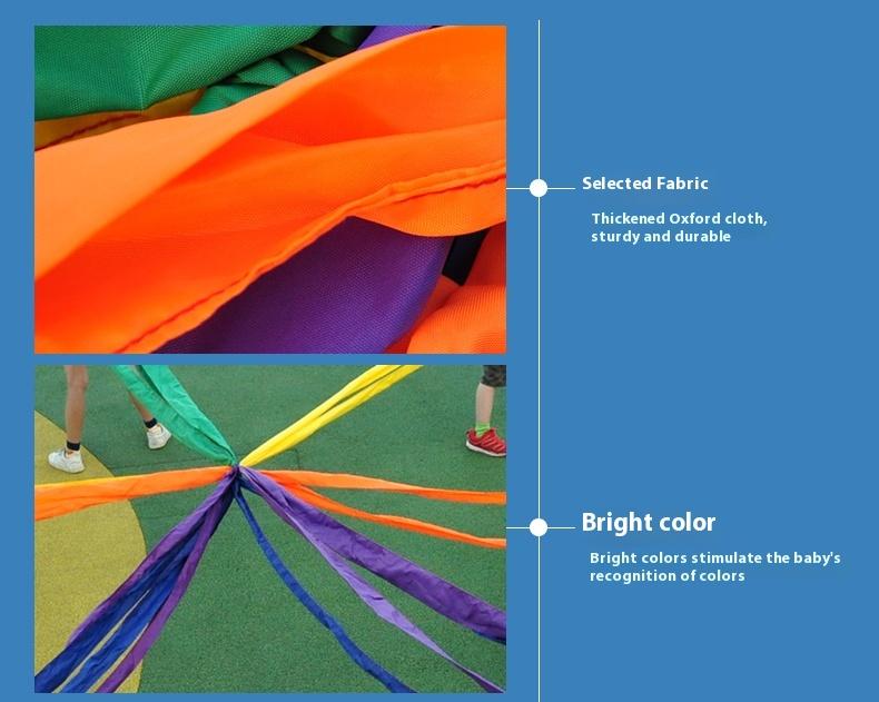 Buntes Tauziehen Zehn-Wege-Spannseil Kinder Sensorische Integration Outdoor-Aktivitätsausrüstung Eltern-Kind-Interaktion