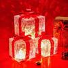 Transparent European Style Luminous Christmas Gift Box for Party & New Year Decoration
