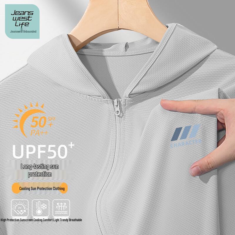 Men s UPF50+ Sun Protection Hooded Fishing Jacket 3XL