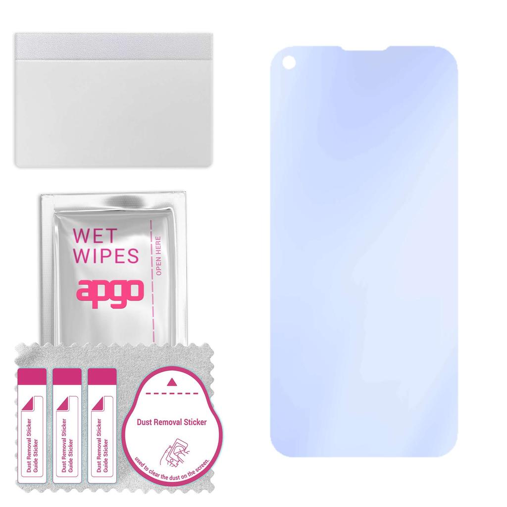 apgo Ultra-čiré 9H hybridní ochranné sklo kompatibilní s LG K61, flexibilní nano sklo, skvělá náhrada za tvrzené sklo, odolné proti poškrábání, plné