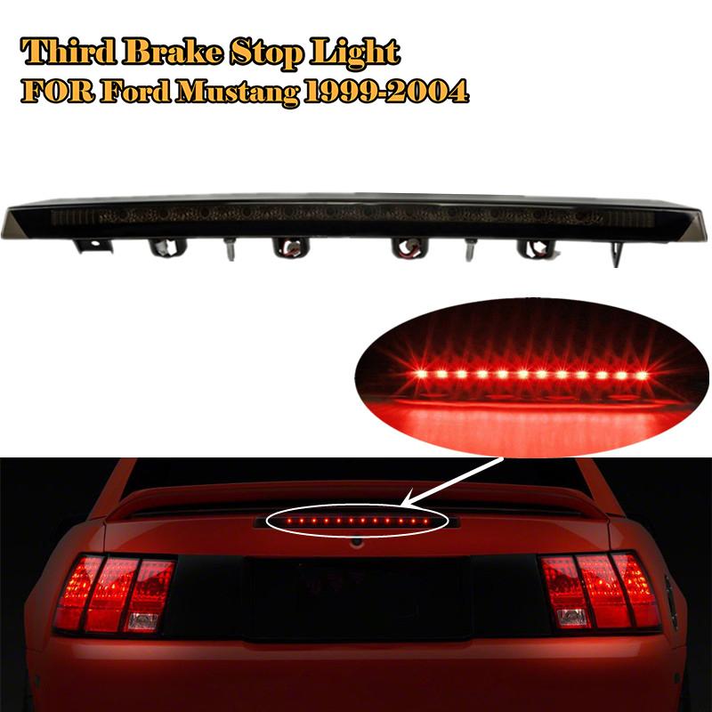 Lampă de oprire cu LED pentru a treia coadă pentru mașină, ansamblu lămpi de semnalizare pentru portbagaj, potrivit pentru FORD MUSTANG 1999-2004, accesorii auto