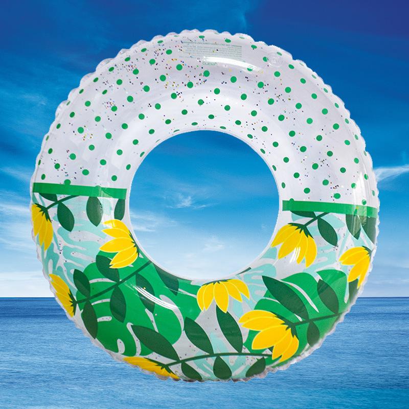 New Rainbow Flower Swimming Ring Water Sports Internet Celebrity Little Fairy Thickened PVC Children's Swimming Ring
