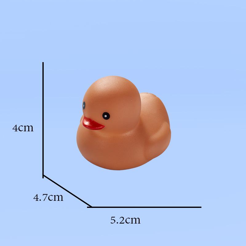 Hong Kong Edition Colorful Bath Squeak Little Yellow Duck Toy Set