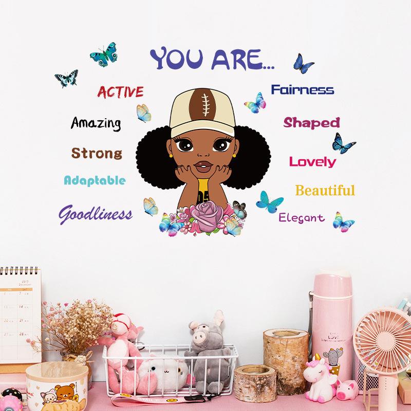 Butterfly Wall Stickers for Girls Room Kids Bedroom Home Decor Self Adhesive Wall Decals