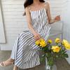 New ArrivalS Open Run Women S Lifna camiSole Long dreSS Summer French Stripe