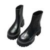 Fashion Women's Ankle Boots High Heel Round Head Thick Heel Back Zipper Fashion Boots Platform Shoes Boots Women 2024