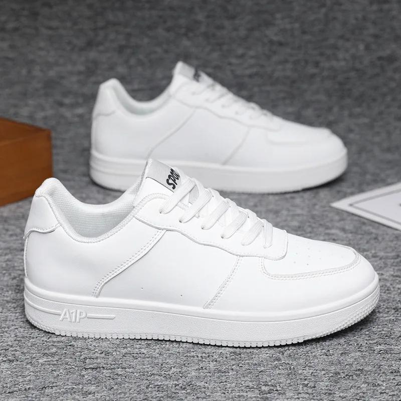 Fashion 2025 Men Outdoor Flat Classic Black Sports Shoes Lace Up Skateboard Board Shoe Walking White Fashion Running Sneakers