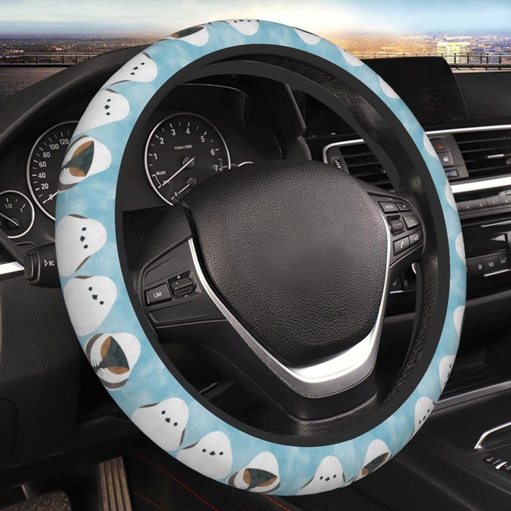 Asamike Steering Wheel Cover for Cars, Light Automobiles, Steering Cover, For Birds, Stretchable, Universal
