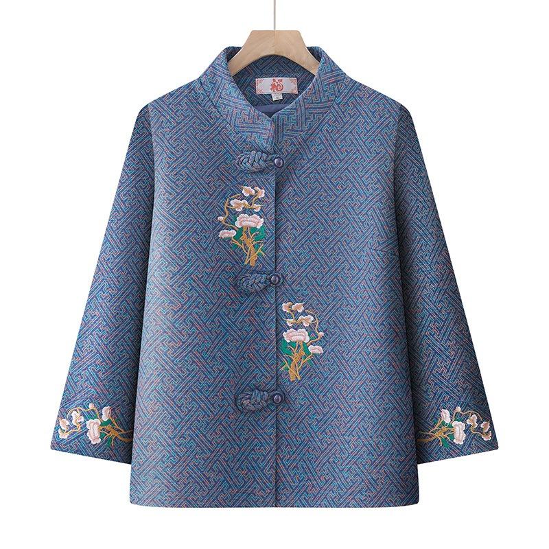 

New autumn coat year old 0 old lady autumn and winter clothes 5XL (recommended 145-80 kg)