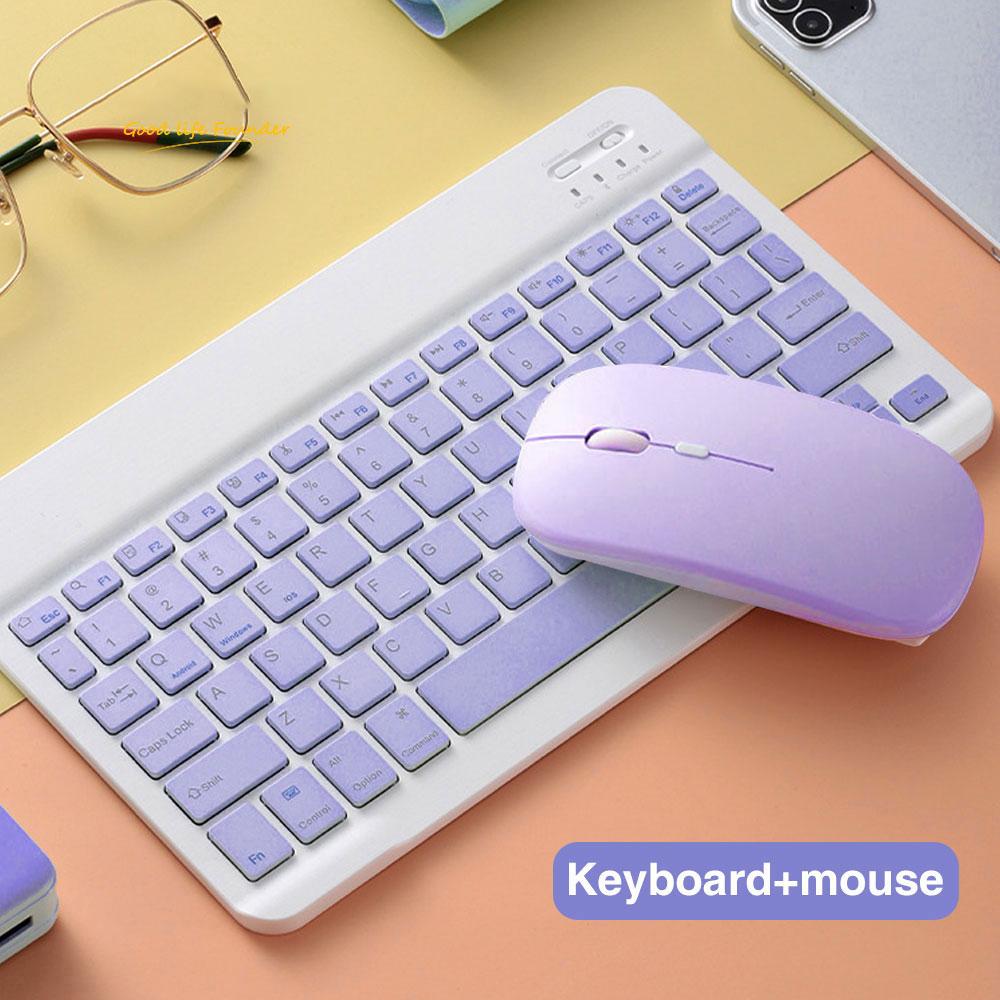 Drahtlose Bluetooth-Tastatur und -Maus, Russisch, Französisch, Portugiesisch, Spanisch, Koreanisch, für Android, iOS, Windows Phone, Tablet, iPad