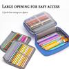 72 Holes Colored Lead Pencils Storage Bag Black Red Colors Large Capacity Case Box Holder School Supplies Stationery Student