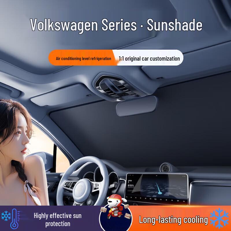 Car Windshield Sunshade: Protects & Moisturizes Interior, Shields Dashboard, Ensures Privacy. Ideal for Summer Use.