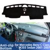 For Mercedes Benz C Class W203 Sedan 2001-2007 Anti-Slip Mat Dashboard Cover Pad Sunshade Dashmat Carpet Car Accessorie